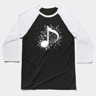 Artistic Musical Note Baseball T-Shirt